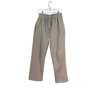 Hours Men’s Sweatpants Small Pockets Tan Beige Thick Elastic Waist Drawstring
